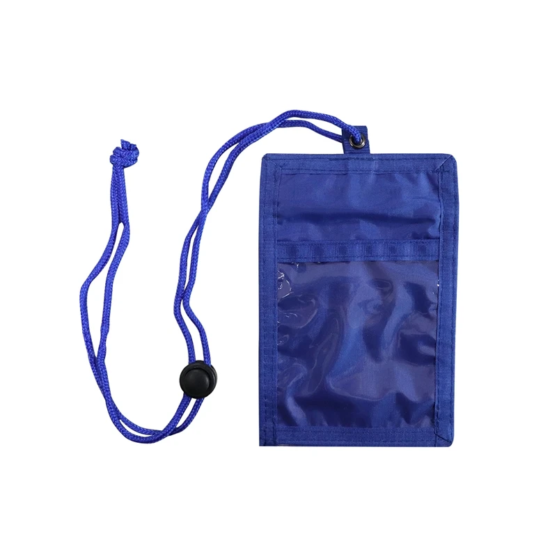 Мултифункционален аксесоар за носене на врат, 10 x 15 cm, син